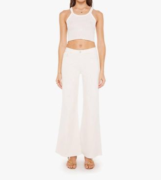 Mother Twister Skimp High Rise Pants In Cream Puffs