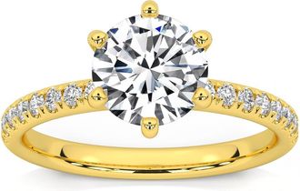 Pompeii3 1.58Ct Diamond Engagement Ring 14k Gold Lab Grown