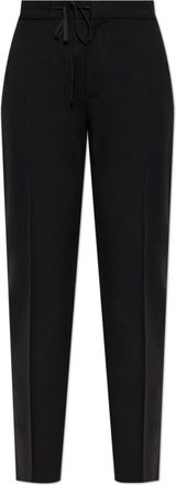 Maison Margiela Dames, Broeken, Zwart, Maat: S Wol