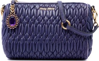 Miu Miu Pre-owned Miu Miu Matelasse Nappa Crystal Charm Shoulder Bag Ladies T7XXE5KYGPQAGDS3