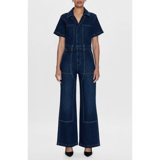 Pistola Denim Jacob Wide Leg Denim Jumpsuit in Alpine at Nordstrom Rack, Size Xx-Large
