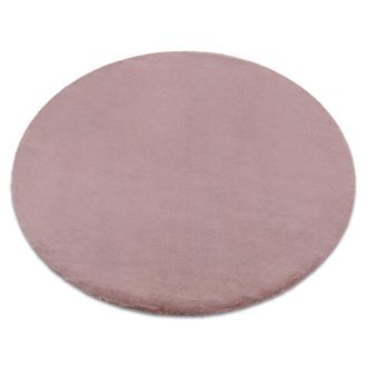 RugsX RugsX Bunny Rug in Pink | Size: 140 cm diameter