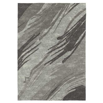 Nafnaf Alfombra decorativa de fibras naturales gris 160x230 cm