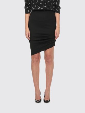 Carolina Herrera Asymmetrical Slim Fit Virgin Wool Pencil Mini Skirt