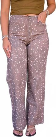 Bailey Rose Fawn And Flora Bottom Pants In Brown