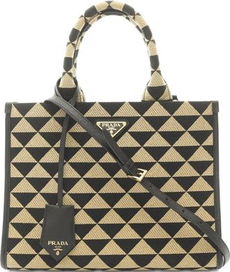 Prada 2010s shopper met Triangolo jacquard - Beige