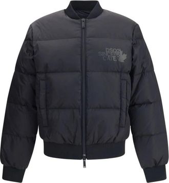 Dsquared2 Gewatteerde Puffer Donsjas - Heren - Winterjassen - Zwart - M - Jassen
