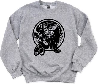 Generic Big mouth Connie Sweatshirt (as8, alpha, m, regular, regular, Grey)