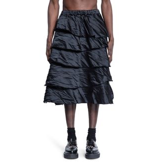 Comme Des Garçons Black Frills Maxi Skirt from $1,095.00 Comme Des Garçons Black Frills Maxi Skirt from $1,095.00