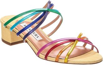 Aquazzura Tell Me 35 Leather Sandal