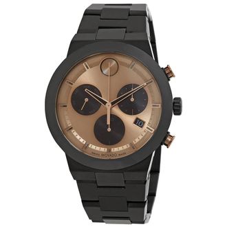 Movado Bold Fusion Chronograph Quartz Bronze Dial Mens Watch 3600897