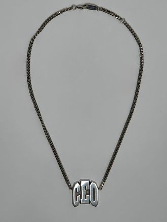 Balenciaga 3 Letter CEO Necklace