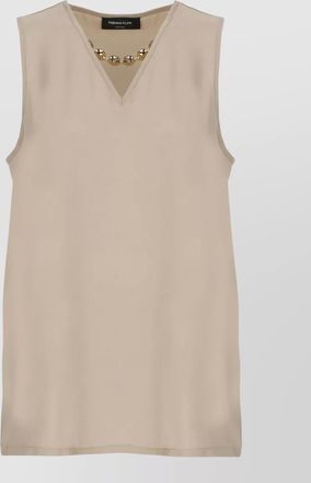Fabiana Filippi sleeveless v-neck blouse