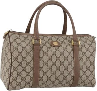 Gucci Pre-owned Handbags, female, Beige, Size: ONE SIZE Pre-owned Plastic Travel Bag