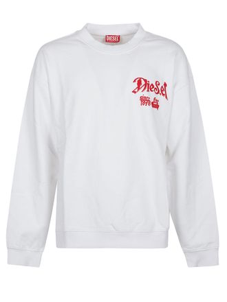 Diesel S-Box T-Aa2 Graphic Printed Crewneck Sweatshirt