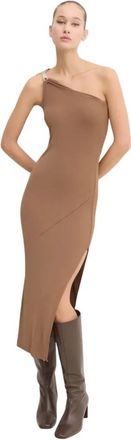 Rick Owens Hydra Jurk - Dames - Feestkleedjes - Bruin - M - Kleedjes