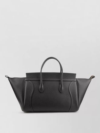 Celine structured tote bag winged sides handles