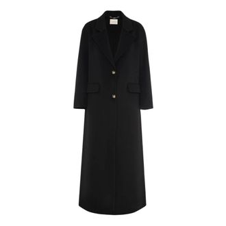 Manila Grace Cappotto Lungo Monopetto - - Coats - Donna - Nero - M