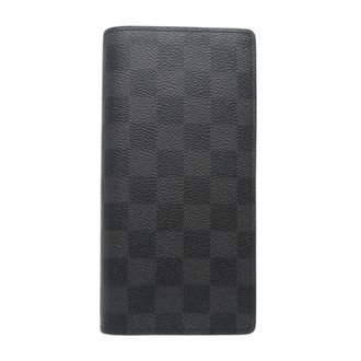 Louis Vuitton Black Damier Graphite Long Wallet (Bi-Fold) (Pre-Owned)