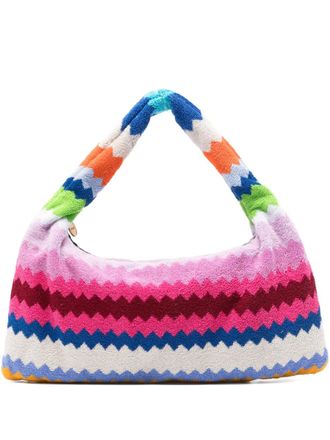 Missoni zigzag handle tote bag - Roze