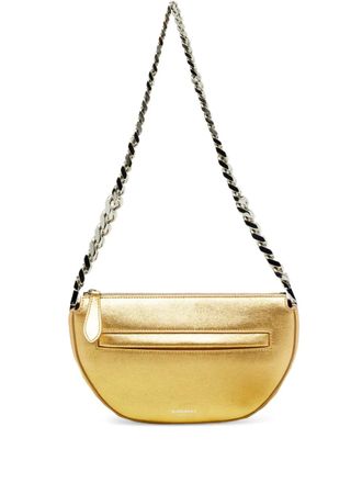 Burberry mini Olympia leather shoulder bag - Gold