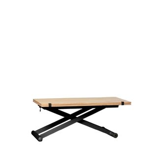 Klast Mesa de centro elevable de natural 110 cm x 46-75 cm