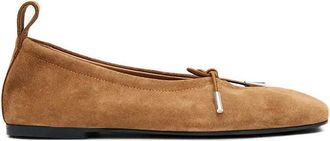 Alohas Rosalind Suede Tan Leather Ballet Flats S101273.02