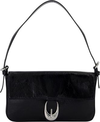 Staud Harlow Shoulder Bag - Staud - Leather - Black