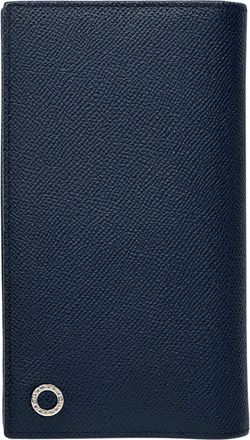 Bulgari Green Navy Leather Wallet (Bi-Fold) (Pre-Owned)