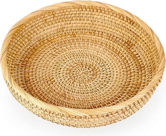 OEM Cesta De Servir, Cesta De Frutas, Cesta De Rat&aacute;n, Estante De Almacenamiento Decorativo Para Mesa, Escritorio, Sala De Estar (20,5 Cm)