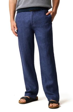 Rodd & Gunn Linen Resort Pants in Navy at Nordstrom, Size 36