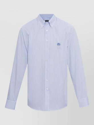 Etro striped cotton button-up shirt