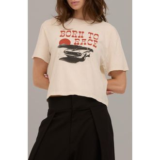 Project Social T Born to Ride Graphic Tee in Vintage White at Nordstrom, Size X-Small