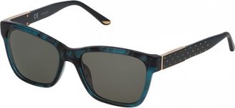 Nina Ricci Womens SNR116540Z47 54 Sunglasses - Dark Green - One Size