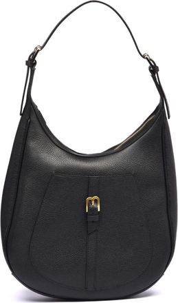 Baldinini Bolso Hobo de Piel Tumbled - Bags - Mujer - Negro - ONE SIZE
