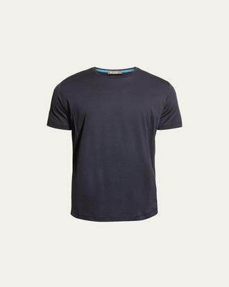 Loro Piana Mens Silk Cotton Jersey T-Shirt