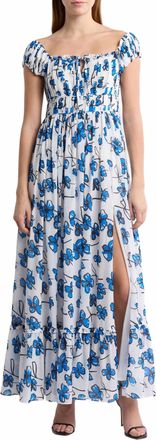 Area Stars Floral Maxi Dress In Blue