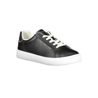 Tommy Hilfiger Leather Sneaker - Black