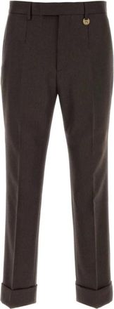 Burberry Wollen Tailored Pantalon - Heren - Nette broeken - Bruin - L - Wol - Broeken