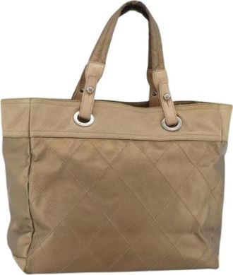 Chanel Pre-owned Vintage Gecoat Canvas Tote - Dames - Vintage Shopper - Beige - ONE Size - Vintage