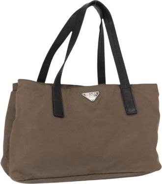 Prada Pre-owned Tote Bags, female, Brown, Size: ONE SIZE Pre-owned Vintage Tote Bag