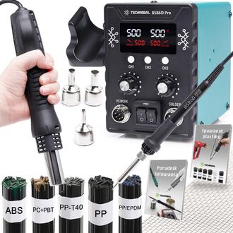 OEM Soldadora Techrebal 8586d Con Un Juego De Elementos Para Soldar Pl&aacute;stico