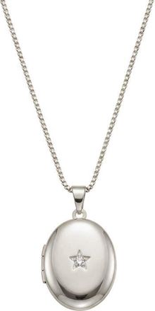Argento Vivo Oval Locket Pendant Necklace in Silver at Nordstrom