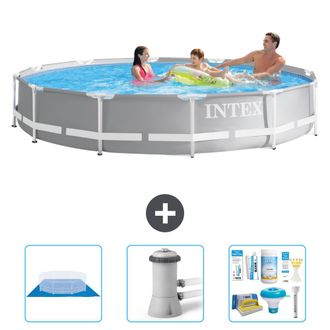 Intex Piscina Prism Frame Redonda - 366x76 Cm - 6-piezas S21350