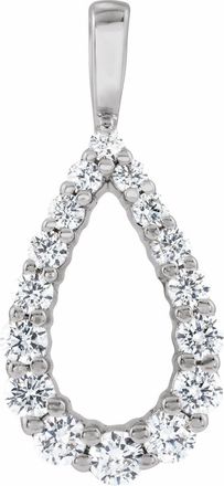Diamond2Deal 14k Gold 1/3ct Lab-Grown Diamond Pendant