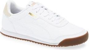 Puma Turino II Sneaker in Puma White/Puma White/Gold at Nordstrom Rack, Size 10.5