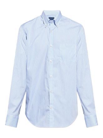 Paul & Shark striped button-down shirt - unisex - Cotton - 39 - Blue