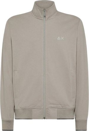 Sun 68 Heren, Sweatshirts & Hoodies, Beige, Maat: 2XL Katoen