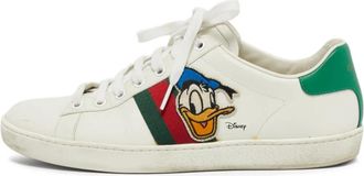 Gucci x Disney Sneakers con decorazione Web - Bianco