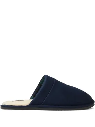 Polo Ralph Lauren Slippers Klarence con ricamo - Blu